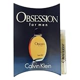 OBSESSION by Calvin Klein For Men Vial (sample) with sample Body Lotion and Shower Gel .04 oz