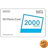 Wii 2000 Points Card