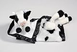 Gracie the Cow Black White Holstein My Lil Banky Baby Blanket Security Plush Animal Blanky