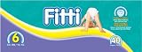 Fitti Mega Baby Diapers, Size 6, 40 Count (Pack of 4)