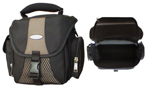 Kompaktanlagen: Kameratasche aus wasserfestem Material-(Haupttasche, eine Fronttasche und eine Netztasche im Deckel alle mit Rei�verschlu� und zwei Seitentaschen)