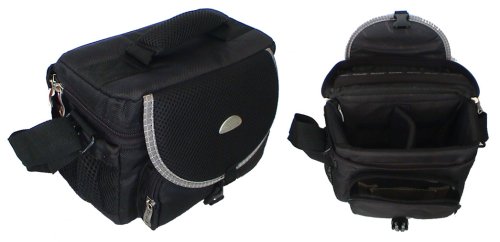 Kompaktanlagen: Kameratasche aus wasserfestem Material-(Haupttasche, eine Fronttasche, eine Hintertasche und zwei Seitentaschen alle mit Rei�verschlu�)
