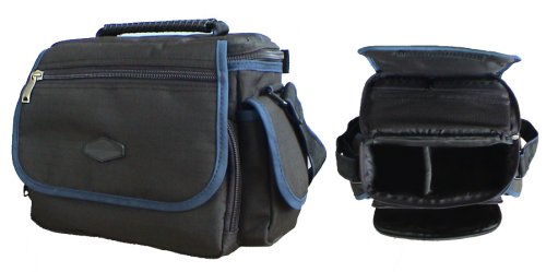 Kompaktanlagen: Kameratasche aus wasserfestem Material-(Haupttasche, eine Fronttasche und eine kleine Tasche im Deckel alle mit Rei�verschlu� und zwei Seitentaschen, eine Hintertasche)