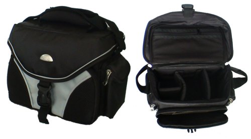 Kompaktanlagen: Kameratasche aus wasserfestem Material-(Haupttasche, eine Fronttasche und zwei Seitentaschen alle mit Rei�verschlu� und eine Hintertasche)