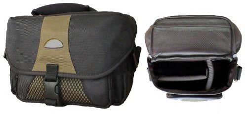 Kompaktanlagen: Kameratasche aus wasserfestem Material-(Haupttasche, eine Fronttasche und eine Netztasche im Deckel alle mit Rei�verschlu�)