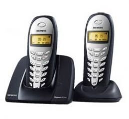 Festplatten: Siemens Gigaset AS140 Duo DECT Schnurlostelefon mit zus�tzlichem Mobilteil und Ladeschale dunkelblau