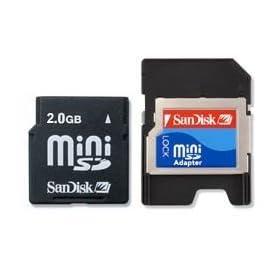 2GB SanDisk MiniSD Mini Secure Digital Memory Card