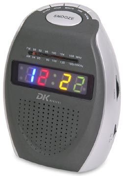 Digitalkameras: DK Digital RU 150 Uhrenradio schwarz/silber