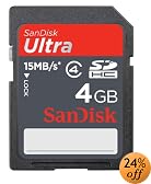 SanDisk Ultra II SDHC 4GB SD Memory Card (SDSDRH-004G-A11, US Retail Package)
