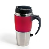 12V & USB Heated Travel Mug - Red