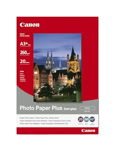 Camcorder: Canon Fotopapier Plus Semi-gloss SG-201/A3+ Papier A3+ 20 Bl�tter 260 g/m� PIXMA iX4000/iX5000/Pro9000