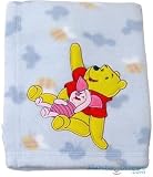 Disney Pooh and Piglet Applique Fleece Baby Blanket
