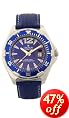 Croton Men's Blue Sports Leather Watch #CA301056BUBL