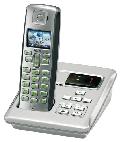 Elektronik Und Foto: AEG Fame 505 Colour schnurloses Telefon mit Anrufbeantworter