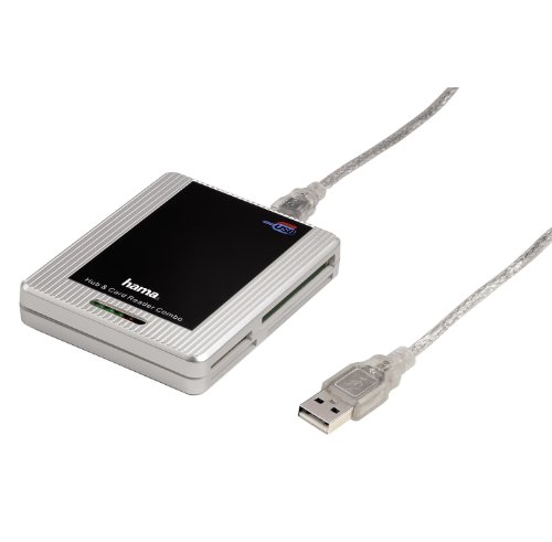 Heimkinosysteme: Hama 32in1-Kartenleseger�t, USB 2.0 & USB 2.0-Hub, 3fach