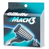 MACH3-Gillette Replacment Cartridges, 12 Cartridges