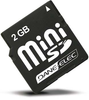 MP3 Player: Mini-SD Speicherkarte 2GB