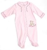 Carters Bear Hugs Pink Bear Footie Sleep & Play