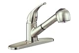Ultra Hardware Jersey Single-Handle Centerset Kitchen Faucet, Satin Nickel #27522