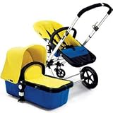 Bugaboo Cameleon Complete Stroller, Base Color: Bright Blue ,Color: Yellow