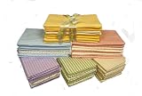Receiving Blanket Khaki 100 % Minkee Flannel Set of 4