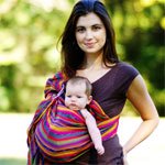 Maya Wrap Sling-Gray, Black, and White