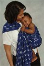 Maya Wrap Sling-Royal Blue and White