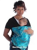Moby D Baby Carrier-Blue Silk w/Black
