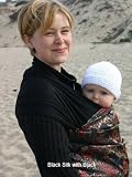 Moby D Baby Carrier-Black Silk w/Black