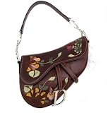 Dior Handbags (Brown) Leather Romantic Flowers VFE44001 Single Saddle Bag