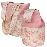 daiper bag-tote - color etoile pink