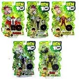 Ben 10 4" Alien Figures Set of 5 Figures (Fourarms, Heatblast, Vilgax, Diamondhead & Ripjaws)
