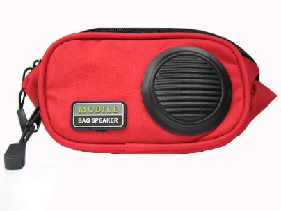 MP3 Player: Mexxtronics - G�rteltasche inkl. Boxen Lautsprecher z.B. f�r Apple iPod und MP3 Player, Tasche