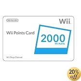 Nintendo 2000 Wii Points Card (Wii)