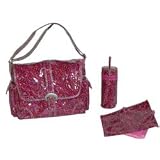 Laminated Buckle Bag Paisley Magenta