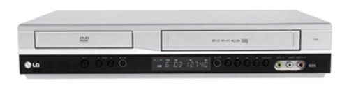 Lautsprecher: LG V 180 DVD-Player / VHS-Rekorder Kombination (DivX-zertifiziert) silber