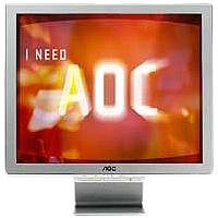Elektronik und Foto: AOC 174F Monitor LCD-TFT 17.0' 1280 x 1024 Audio TCO99 Silber