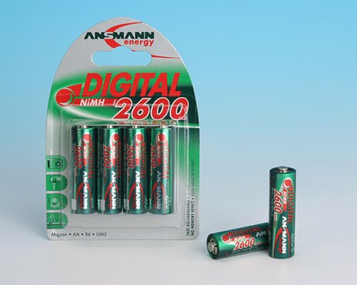Elektronik und Foto: Ansmann X 4 Energy Mignon Akku NiMH AA 2600mA (in praktischer Aufbewahrungsbox) 4er Pack
