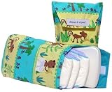 Diapees and Wipees Accessory Bag - Funky Monkey