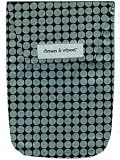 Diapees and Wipees Accessory Bag - Metallic Blue Dot