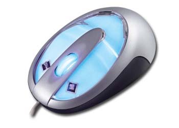 Handys ohne Vertrag: Gembird optische Wheel Maus mit blauer Hintergrundbeleuchtung PS/2