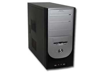 Handys ohne Vertrag: Gembird Midi Tower ATX P4 Geh�use mit 400 Watt Netzteil