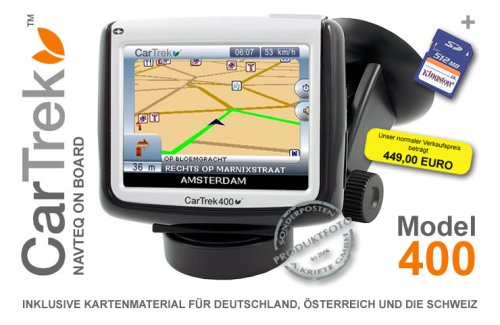 Camcorder: CarTrek 400 GPS Navigationssystem, NAVTEQ ON BOARD DE/CH/AT