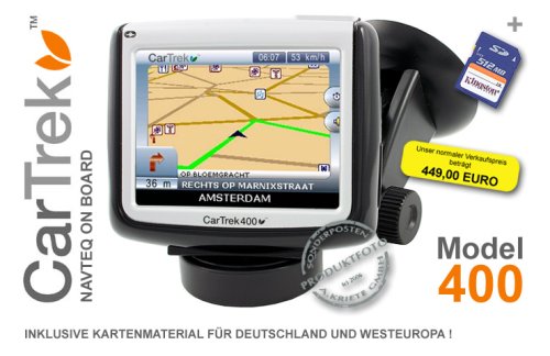 Camcorder: CarTrek 400 GPS Navigationssystem+Westeuropa DVD NAVTEQ