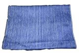 100% Alpaca Wool Baby Blanket Soft and Silky Natural Wool Luscious Dark Blue Color Cream Features