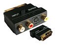 Heimkinosysteme: Hibaba Gold Plated In/Out SCART Switch Adapter