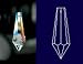 38mm 1.5" 30% Lead Crystal Icicle Suncatcher