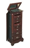 Powell Dark Cherry Jewelry Armoire