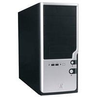 Elektronik und Foto: Apluscase CS-185A PC Geh�use MidiTower 4 x 5.25 Schwarz/Silber