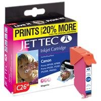 Telekommunikation: Jet Tec Patrone C26M Tinte magenta Pixma iP4200/iP5200/iP6600/MP500/MP800
